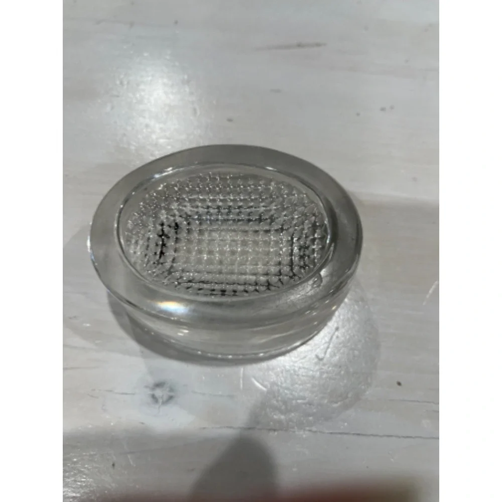 Clear Glass master Salt Cellar Open Top Round Shape Kitchen Decor 3.5